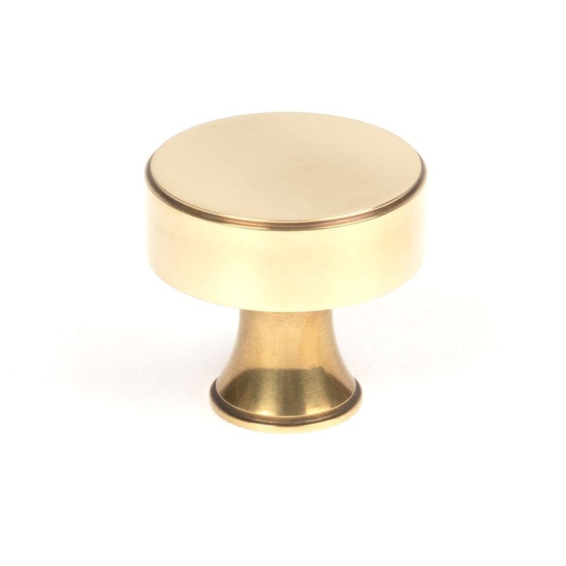 From The Anvil – Aged Brass Scully Cabinet Knob – 38mm