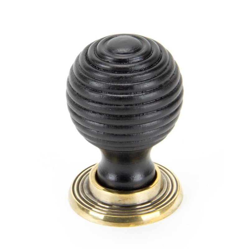 From The Anvil – Ebony and AB Beehive Cabinet Knob 38mm