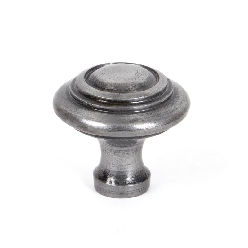 From The Anvil – Natural Smooth Ringed Cabinet Knob – Large
