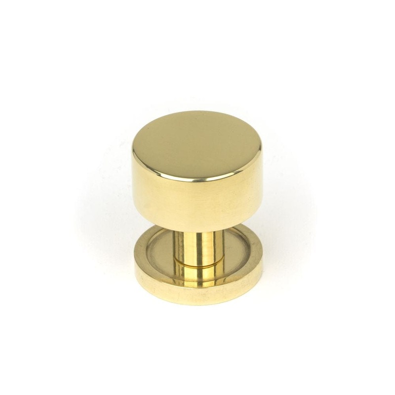 From The Anvil – Polished Brass Kelso Cabinet Knob – 25mm (Plain)