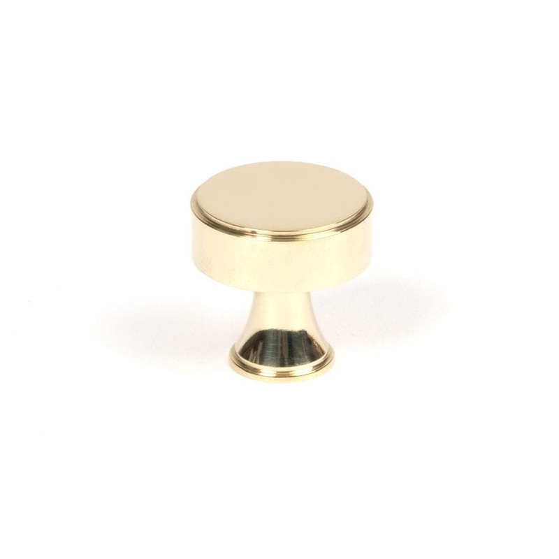 From The Anvil – Polished Brass Scully Cabinet Knob – 25mm