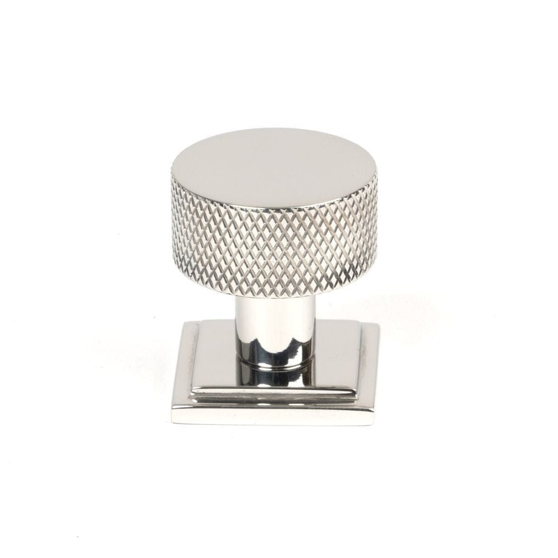 From The Anvil – Polished SS (304) Brompton Cabinet Knob – 25mm (Square)
