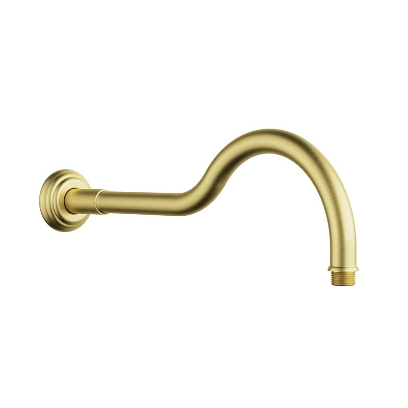 Birmingham Shower Arm – Brushed Gold