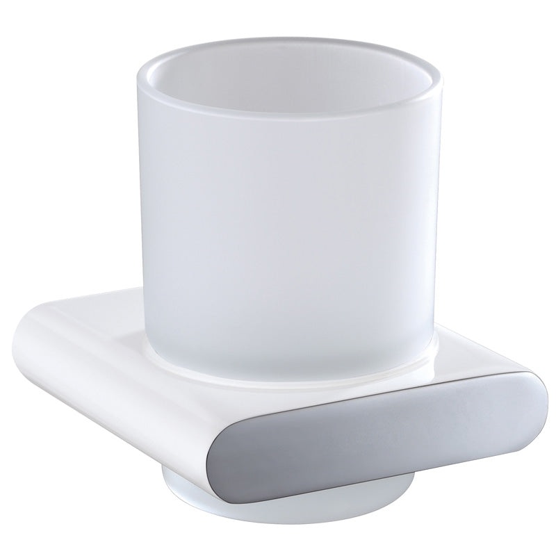 Coral Cup Holder – Chrome & White