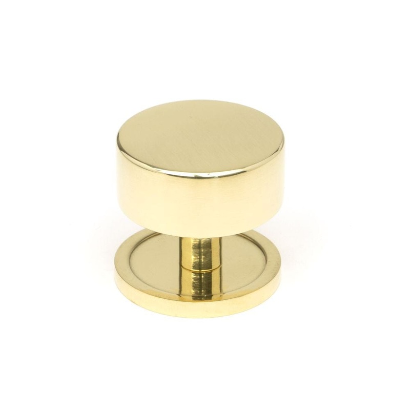 From The Anvil – Polished Brass Kelso Cabinet Knob – 38mm (Plain)
