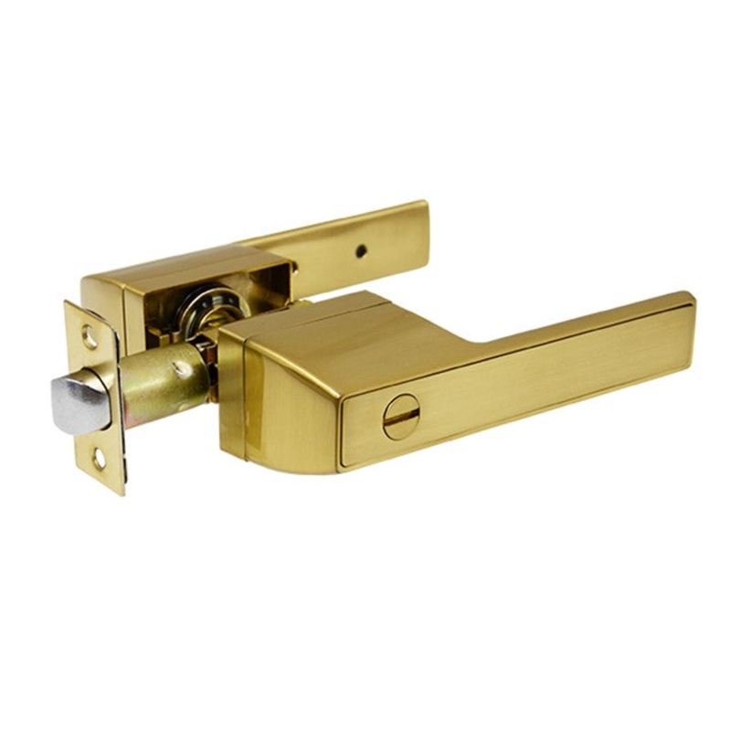 McKenzie Series Privacy Lever Set – Brass Finish