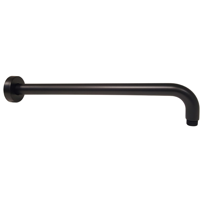 Round Horizontal Shower Arm – Matt Black
