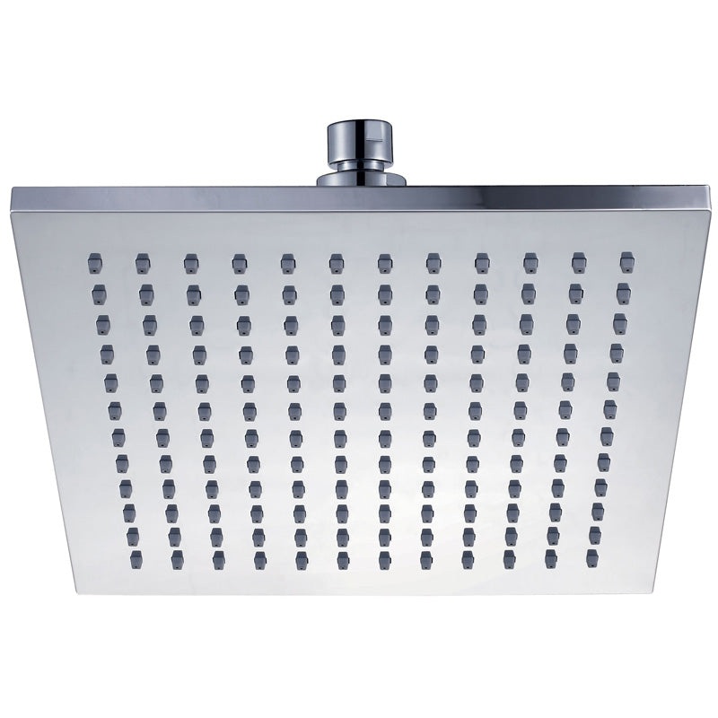 Square ABS Plastic Shower Head 200mm – Chrome