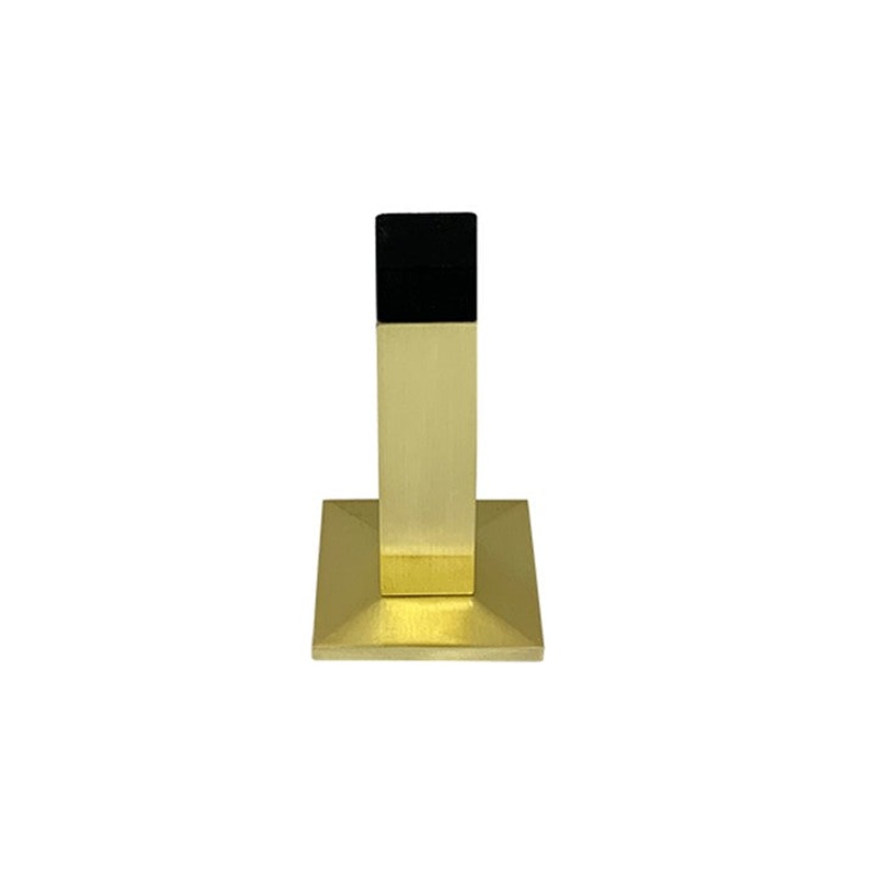 Square Shaped Door Stops – Brushed Gold