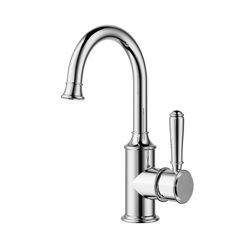 Birmingham II Gooseneck Basin Sink Mixer – Chrome