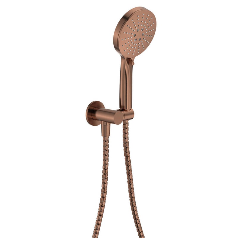 Cobre Hand Shower on Bracket – Brushed Copper