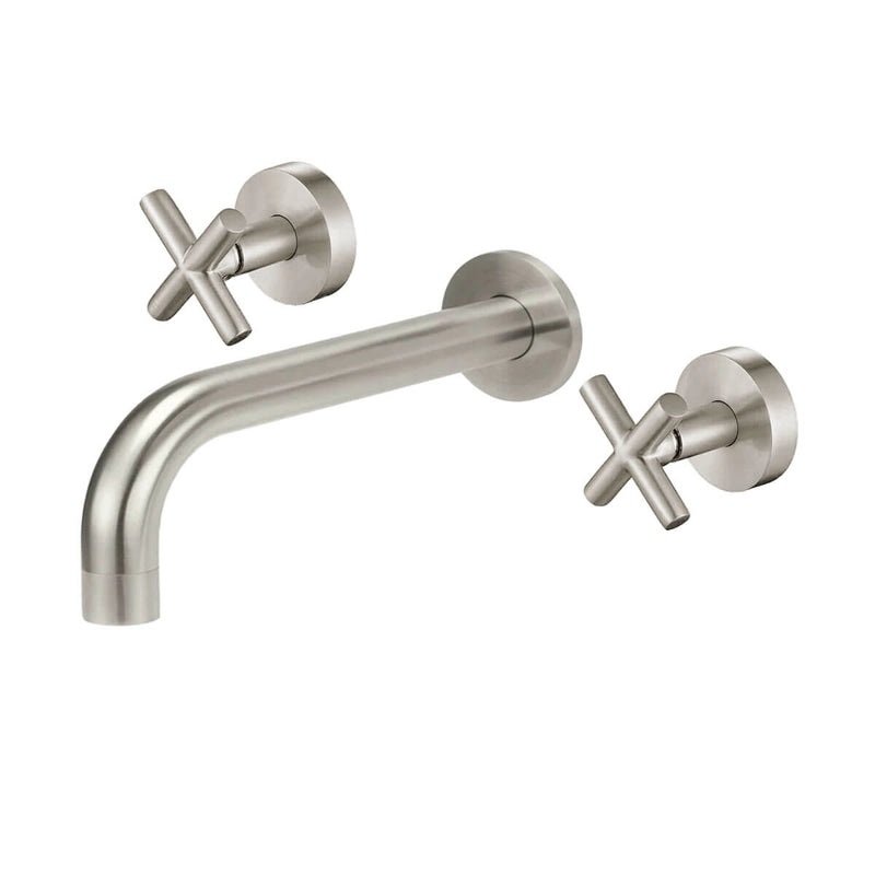 Cross Bath Set – Brushed Nickel