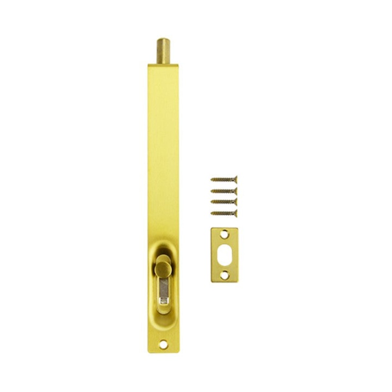 Door Flush Bolt 200mm – Brushed Gold
