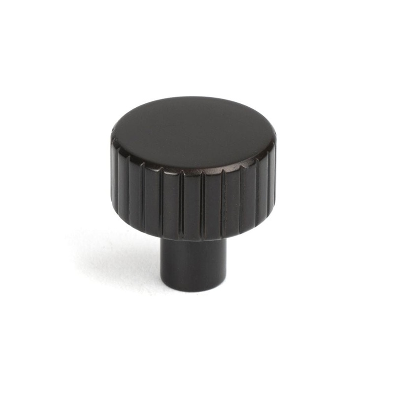 From The Anvil – Aged Bronze Judd Cabinet Knob – 25mm (No rose)