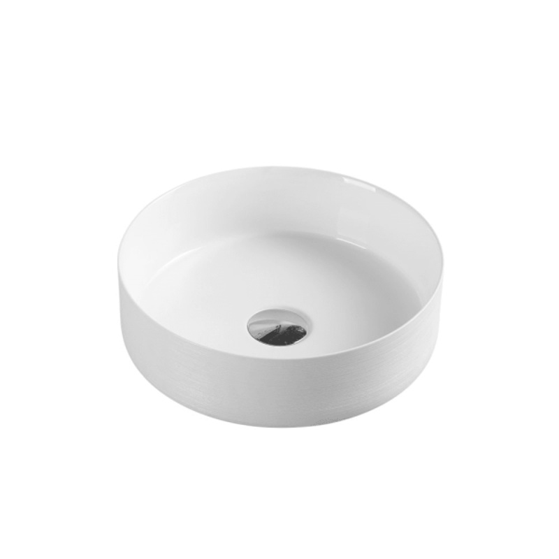 Penny Counter Top Vanity Basin – Gloss White